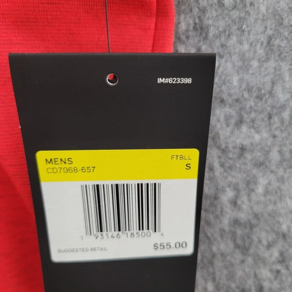 Nike Polo Mens Small Dri Fit Football Golf Shirt University Red CD7068 New - Picture 4 of 9